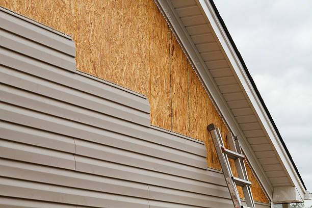 Professional Emergency Siding Repair technician working in Landisburg, PA